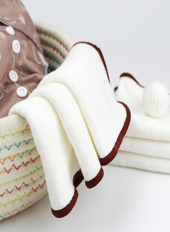 Mama Koala Natural Cloth Baby Wipes, Reusable and Washable Baby Diaper Wipes, Natural Unbleached Baby Face Wipes, 15 Pack with 1 Pcs of Waterproof Pod, 7.8x7.8 Inches - Image 5